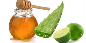 mascarilla a base de miel, sábila y limón