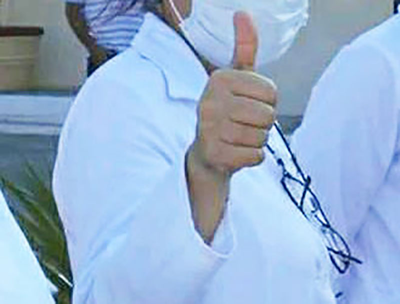 Yanelis Hernández, esposa de Pepe Romero, integrante Compañía Los Cuenteros