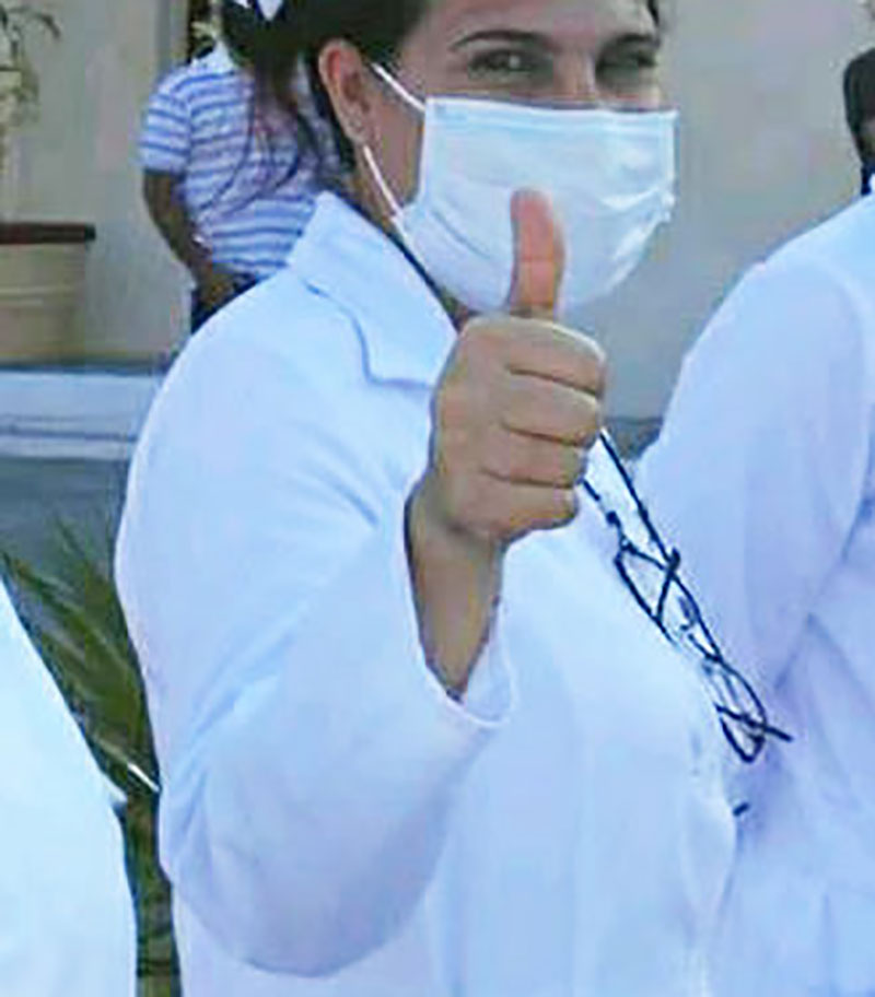 Yanelis Hernández, esposa de Pepe Romero, integrante Compañía Los Cuenteros