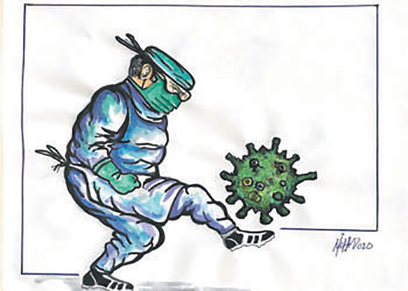 Dominio del balón ilustración Ricardo Reyes