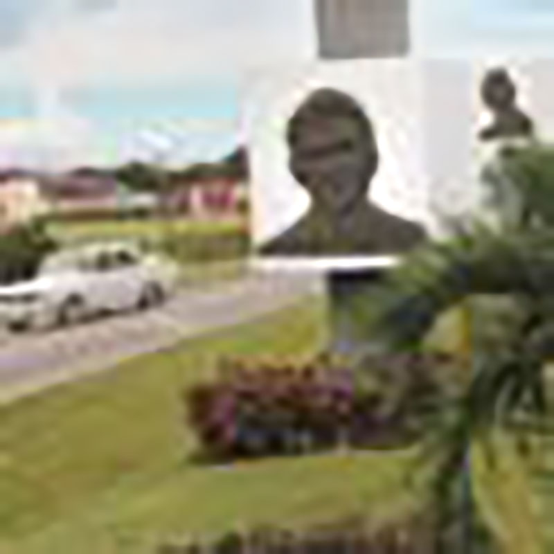 Desde la misma entrada de Artemisa, el homenaje a sus héroes / Foto: Otoniel Márquez