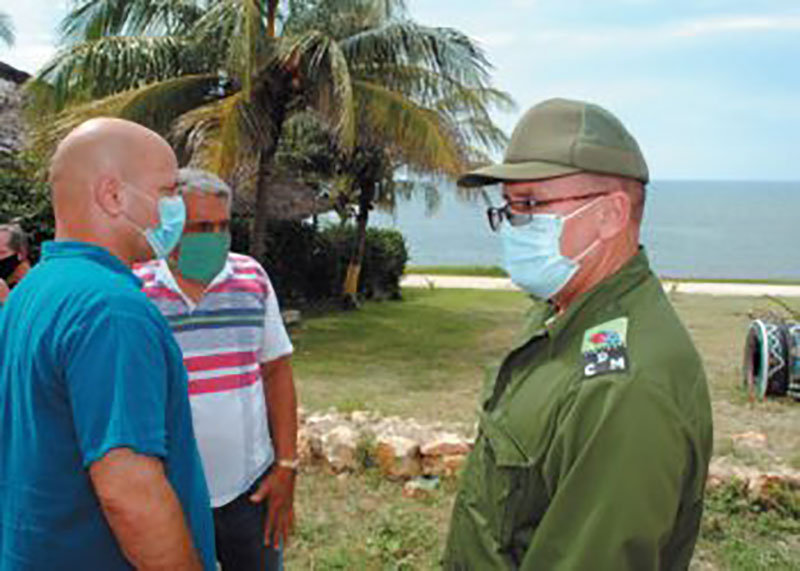 Visita de Gerardo Nordelo, vicecoordinador de los CDR