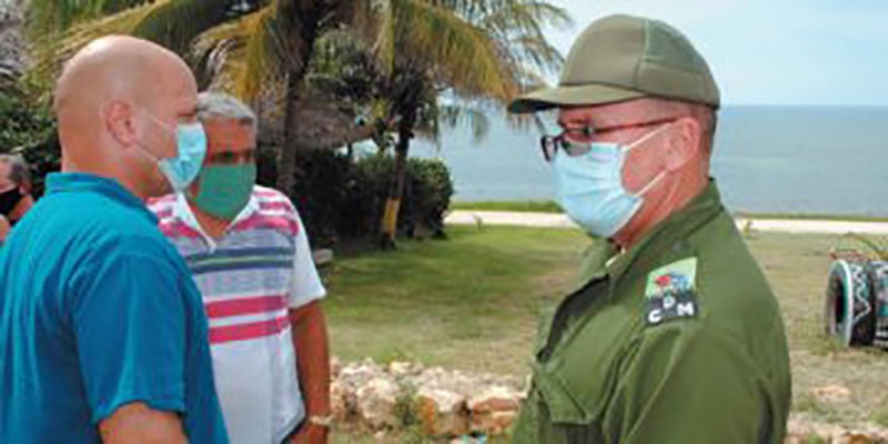 Visita de Gerardo Nordelo, vicecoordinador de los CDR