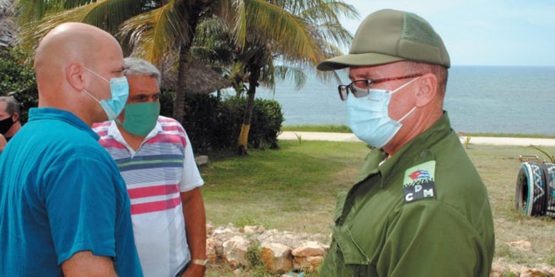 Visita de Gerardo Nordelo, vicecoordinador de los CDR