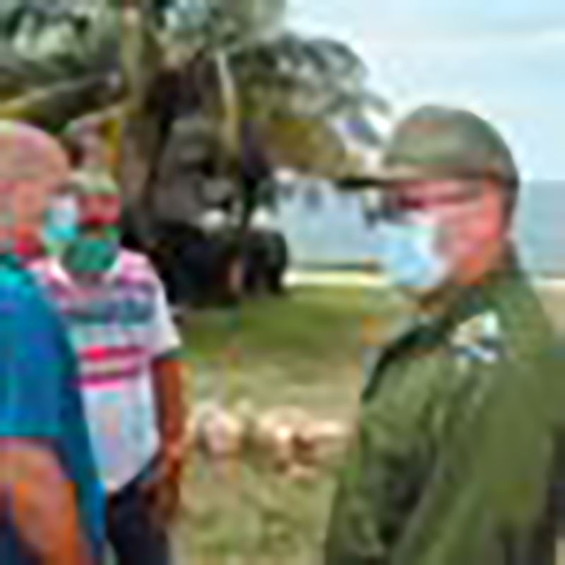 Visita de Gerardo Nordelo, vicecoordinador de los CDR