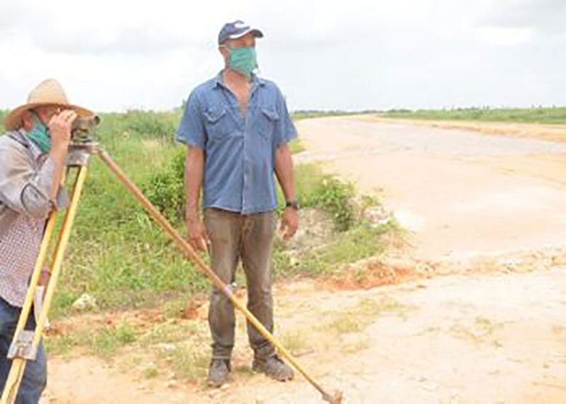 El vial de acceso a la autopista, una de las obras que se ejcutan en Artemisa con el 26 de julio como motivación para avanzar / Foto: Otoniel Márquez