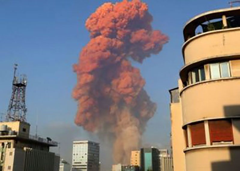 explosion en Beirut