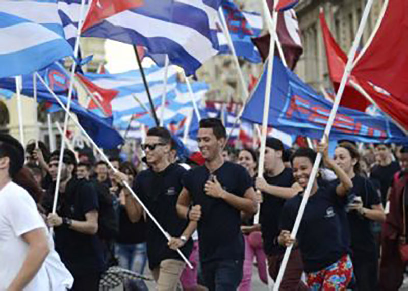 «La ciudadanía estudiantil es la que custodia el fuego sagrado de la esperanza de los pueblos, y la guardan con su inviolable capacidad de soñar», Eduardo Galeano Foto: Anabel Díaz
