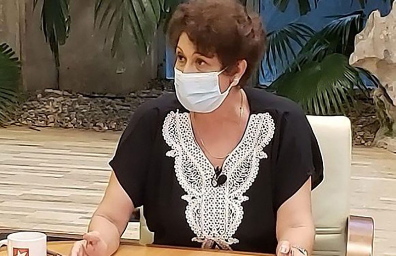 Ena Elsa Vázquez Cobiella, ministra de Educación. Foto: @PresidenciaCuba/Telegram.