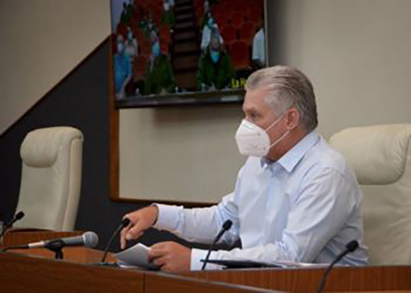 Presidente de la República, Miguel Díaz-Canel Bermúdez Foto: Estudios Revolución