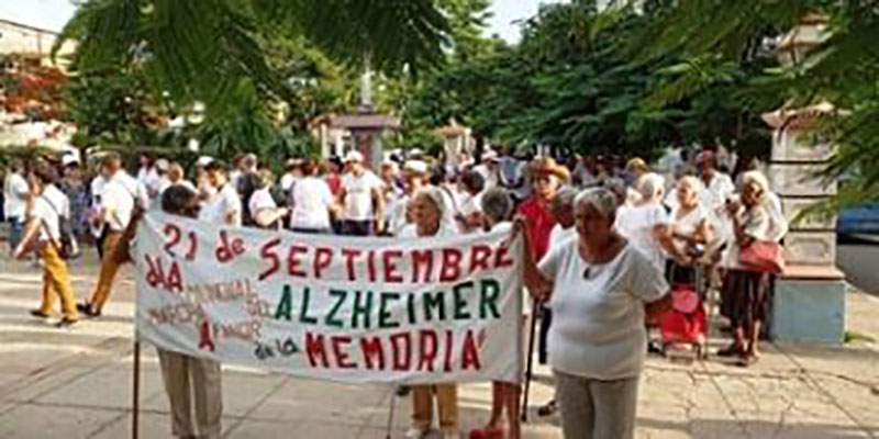 Cada 21 de septiembre, Día Mundial del Alzheimer, es tradición en San Antonio de los Baños una marcha A favor de la memoria
