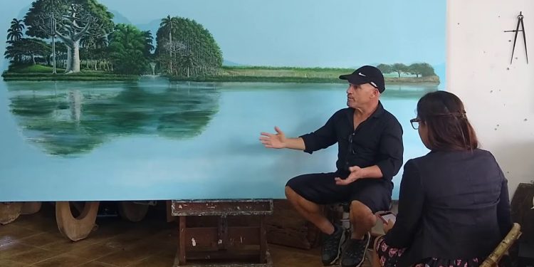 Los paisajes naturales atraen mucho al artista, aunque tiene un pincel mucho más amplio