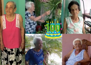 Cinco mujeres del municipio Mariel que cuentan con un siglo o más de vida