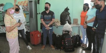 MÉDICOS JÓVENES integran la quinta tripulación a cargo del hospital de positivos asintomáticos / Foto: Otoniel Márquez