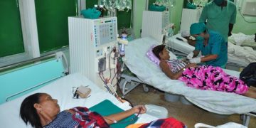 Sala de Hemodiálisis del Hospital Ciro Redondo García / Foto: Humberto Lister