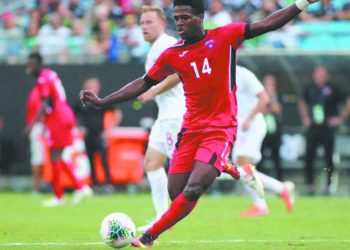 Karel, representante de Artemisa en el primer equipo unificado del fútbol cubano.