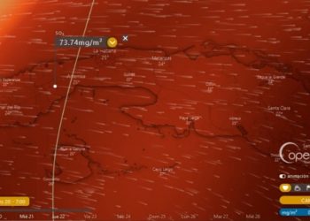 pronóstico del SO2 para el martes 20 de abril del 2021 a las 07:00am