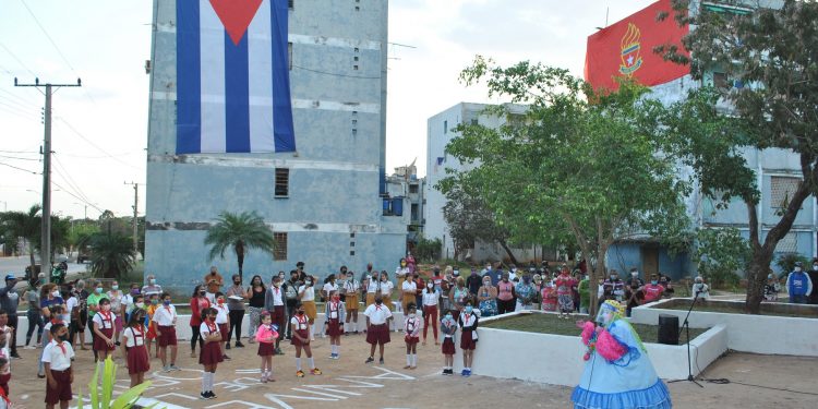 Pioneros de Artemisa festejaron este 4 de abril / Foto: Humberto Lister