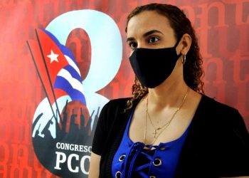 Meyvis Estévez Echevarría, primera secretaria del Comité Provincial de la UJC / Foto: Otoniel Márquez