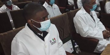 Colaboradores de la salud de Artemisa que integran la brigada médica Henry Reeve