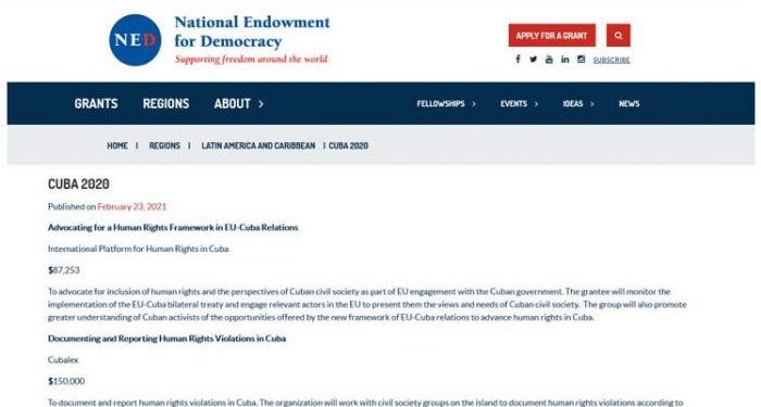 Otra vez al desnudo los «enlaces» entre el Gobierno de EE. UU. y los títeres para la subversión en Cuba