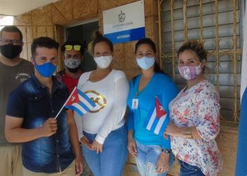 Algunos de los jóvenes participantes en el ejercicio de control / Foto: Tomada del sitio de la Contraloría Provincial de Artemisa