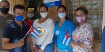 Algunos de los jóvenes participantes en el ejercicio de control / Foto: Tomada del sitio de la Contraloría Provincial de Artemisa
