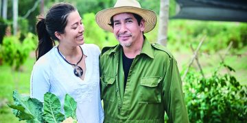 Annabelle y Alfredo en su finca