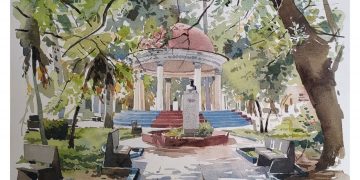 Una de las obras de Oniel Rodríguez López