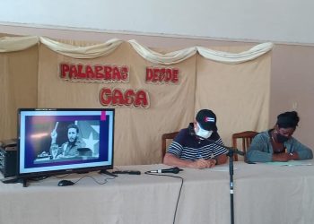 La Casa de Cultura Raquel Revuelta, en Caimito, sede del espacio Palabras desde la casa.