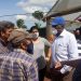 Salvador Valdés Mesa en recorrido por el Proyecto Agroecológico Finca Martha, en Caimito