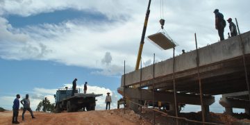 El vial de acceso a la Autopista Nacional avanza a buen ritmo / Foto: Humberto Lister