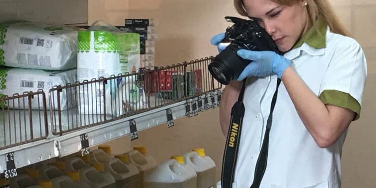 La primer teniente Mabel en acción