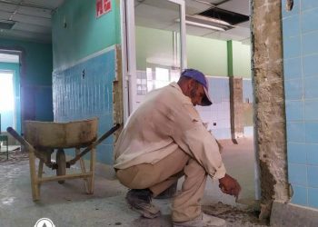 Avanzan las reparaciones en el Hospital Comandante Pinares, de San Cristóbal. / Foto: José René