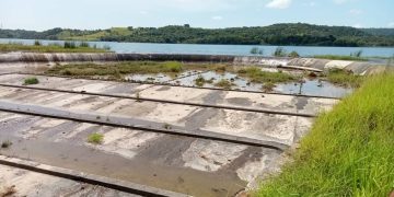 Embalse La Coronela. Tomada el jueves 26 de agosto/2021.| Cortesía Dirección Provincial de Recursos Hidráulicos.