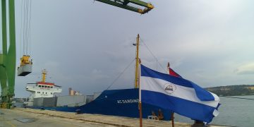 Un donativo de alimentos para el pueblo cubano enviado por Nicaragua arribó en la tarde de este viernes a la Terminal de Contenedores de Mariel