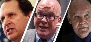 Lincoln Díaz Balart, Orlando Gutiérrez Boronat y Luis Zúñiga Rey, tres de los nostálgicos terroristas de siempre, y gestores y financistas del guion anticubano actual. Foto: Granma