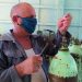 MÁS DE 270 cilindros de oxígeno medicinal rellenan a diario en la UEB Gases Artemisa / Fotos: Alejandro Lóriga