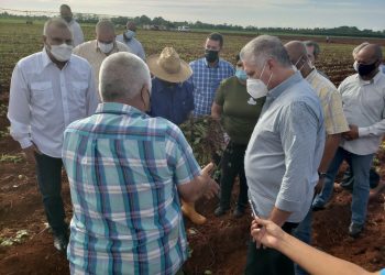 El Presidente Cubano en recorrido por la CPA Cuba - México / Fotos: Presidencia de Cuba