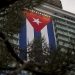 Bandera cubana en el Hotel Habana Libre. Foto: Ismael Francisco/ Cubadebate.