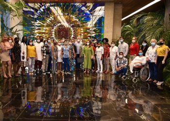 Encuentro de Díaz-Canel con representantes de la comunidad LGBTIQ+ en Cuba. Foto: Estudios Revolución.