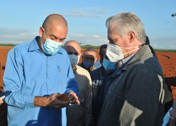 Díaz-Canel en Alquízar: un barrio vulnerable y más producción agrícola