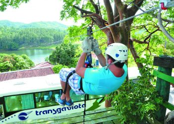 El Canopy es una de las mayores atracciones de Las Terrazas