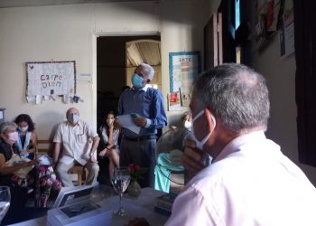 Presentación del libro A la Luna / Foto: Reinier del Pino