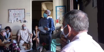 Presentación del libro A la Luna / Foto: Reinier del Pino