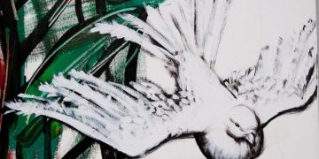 Detalle de mural por la paz, de la brigada Marta Machado. Foto: Ilustrativa