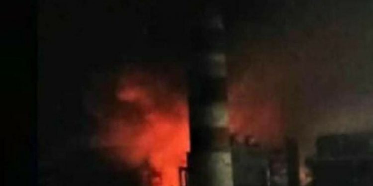 Incendio en la Central Termoeléctrica Máximo Gómez, de Mariel