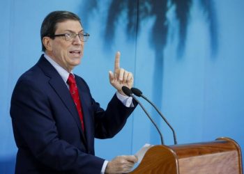 El canciller Bruno Rodríguez Parrilla afirmó que Cuba agradece profundamente a los pueblos y gobiernos que mantienen una posición valiente, digna y solidaria, reclamando al Gobierno de EE. UU. que la Isla no sea excluida de la 9na. Cumbre de las Américas. Foto: Twitter de la Cancillería