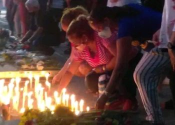 Una vigilia de amor por las víctimas del accidente en el hotel Saratoga