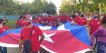 Los pequeños de la Fiscalía Provincial en Artemisa también llegaron al desfile por el Día Internacional de los Trabajadores